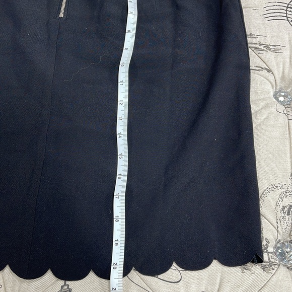 MAISON JULES Womens Black Scallop Hem Above The Knee Pencil - Picture 11 of 11